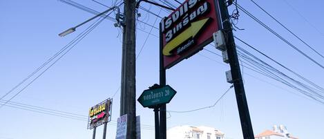 Majoituspaikan julkisivu