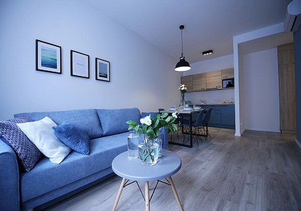 Appartement Deluxe, 1 chambre | Salle de séjour