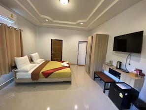 豪華雙人房 | 遮光窗簾/窗簾、床單