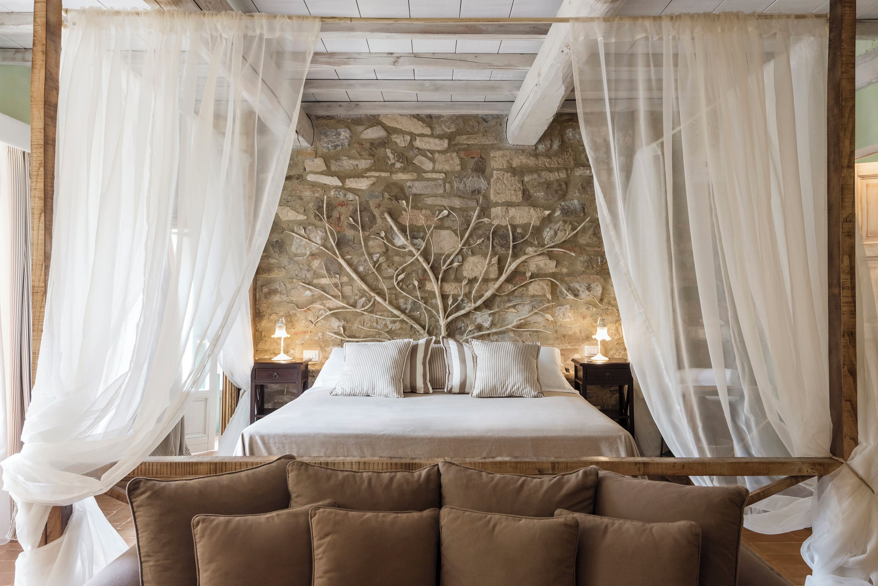 Frette Italian sheets, premium bedding, down duvets, pillow-top beds