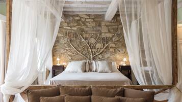 Frette Italian sheets, premium bedding, down duvets, pillow-top beds