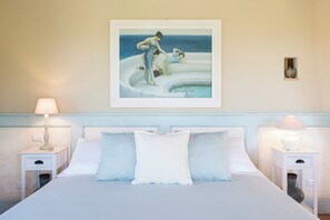 Frette Italian sheets, premium bedding, down duvets, pillow-top beds