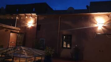 Front of property – evening/night