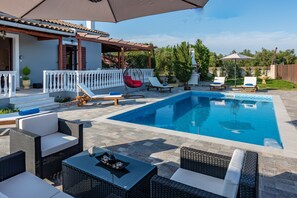 Villa, 2 Bedrooms, Private Pool | Egyptian cotton sheets, premium bedding, in-room safe, laptop workspace