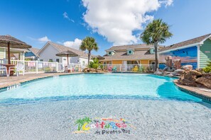 Family Room, Accessible, Private Bathroom (The Luv Shack) | Outdoor pool | Outdoor pool, pool loungers - The LUV Shack (Port Aransas)