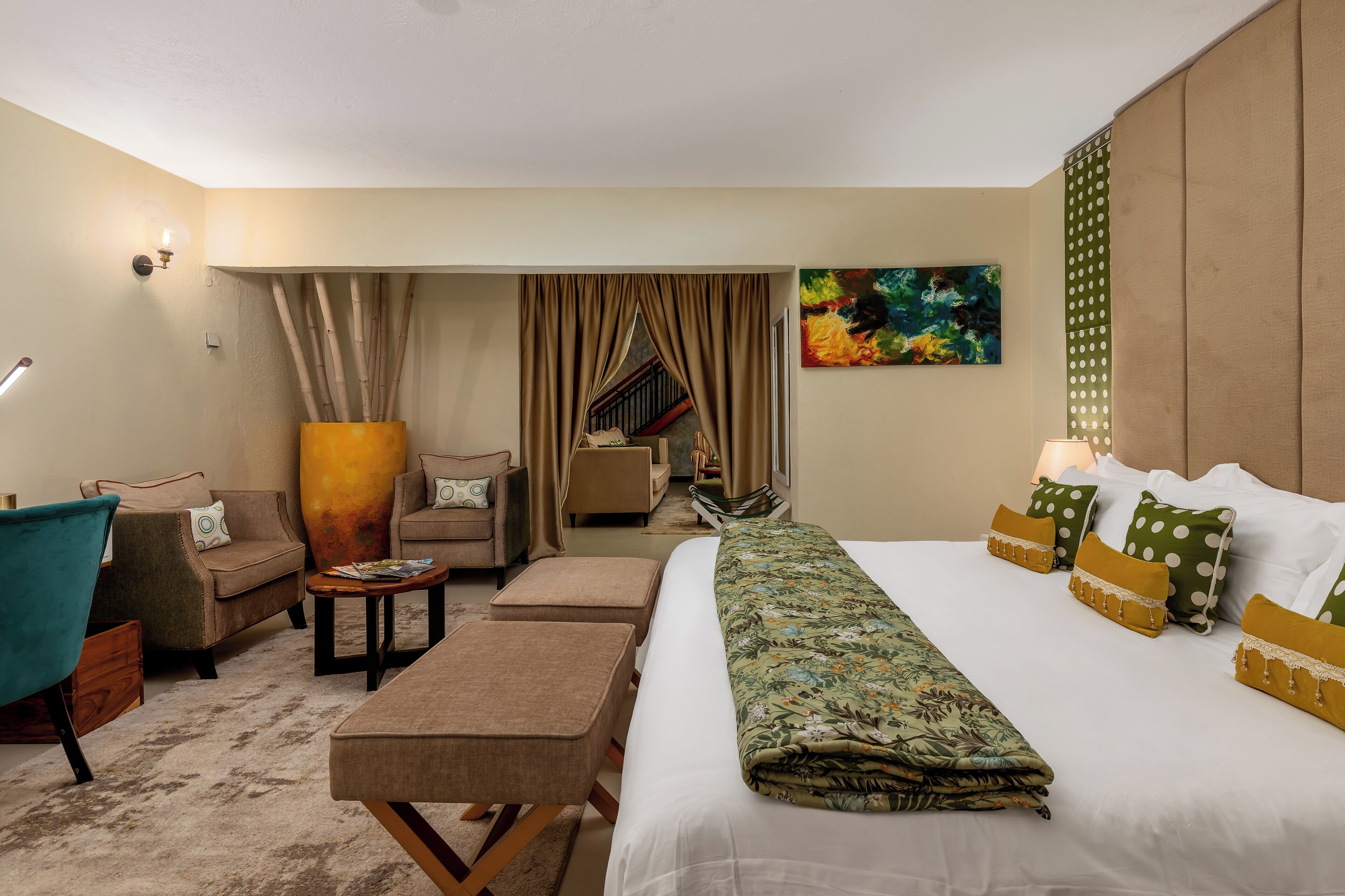 Quarto superior | 1 quarto, roupas de cama premium, frigobar, cofres nos quartos