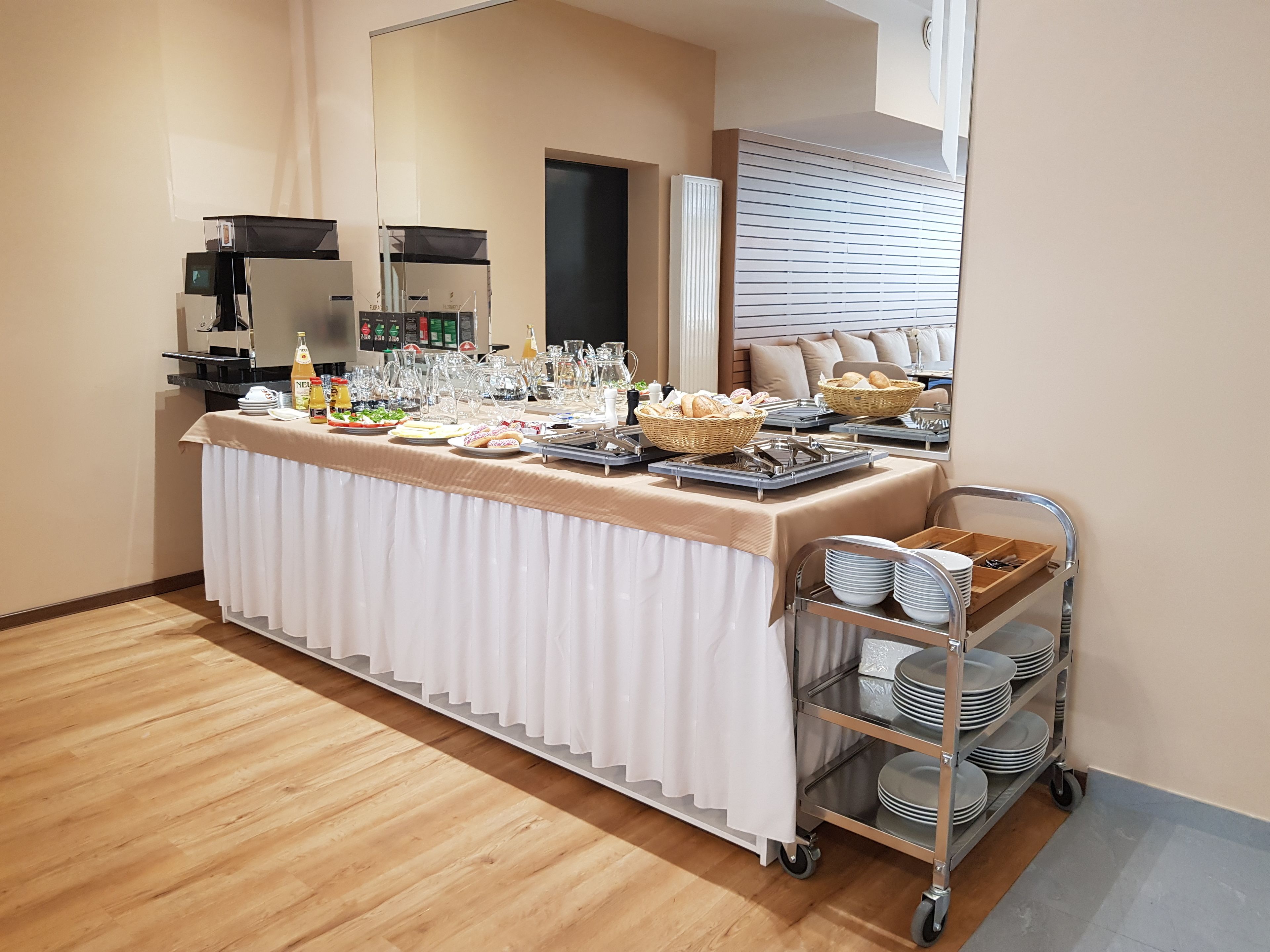 daily buffet breakfast (eur 15 per person)