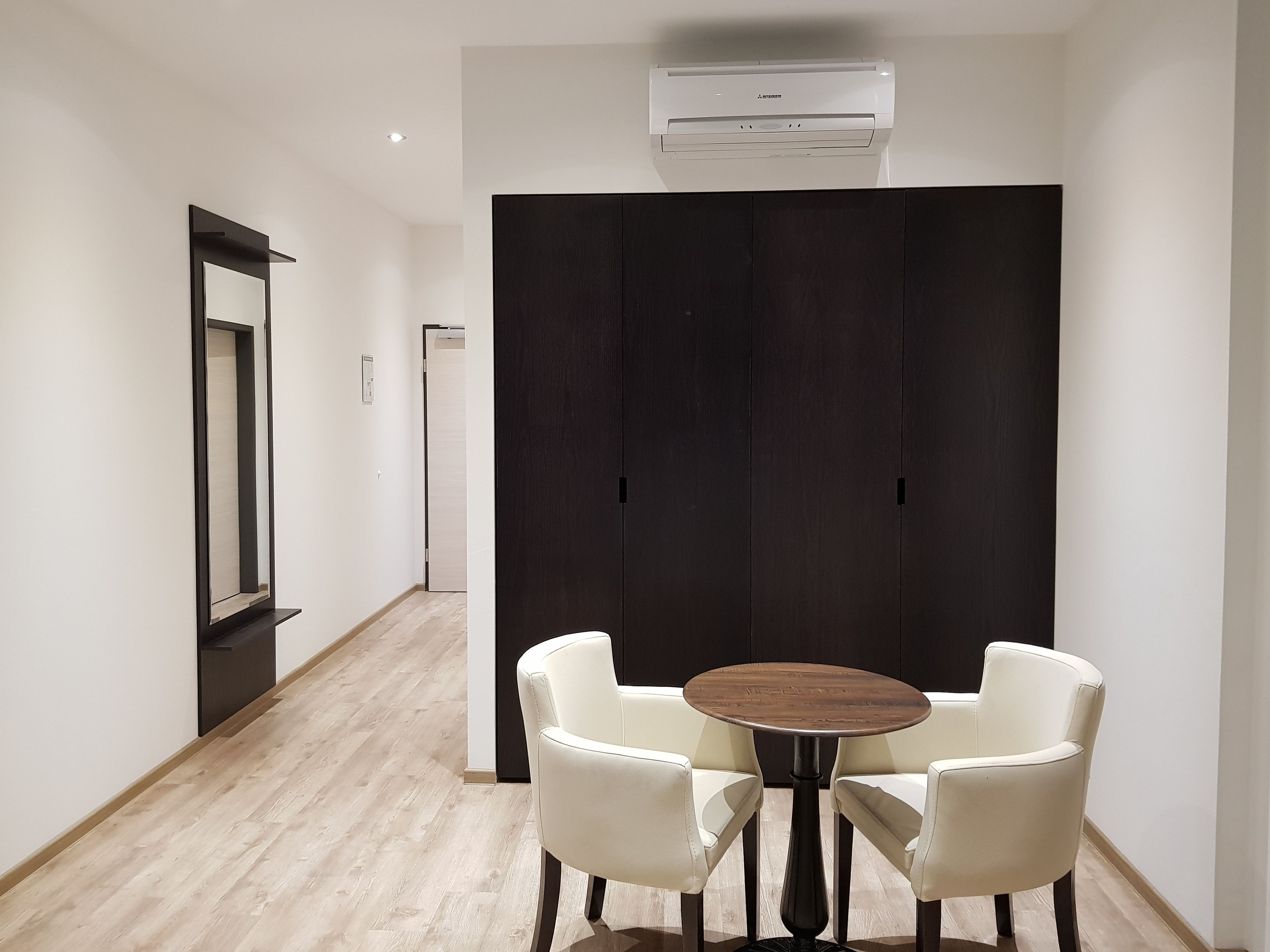 superior room (with french bed) | living room | 43-inch flat-screen tv with satellite channels, tv