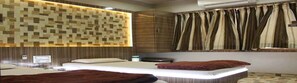 Desk, rollaway beds