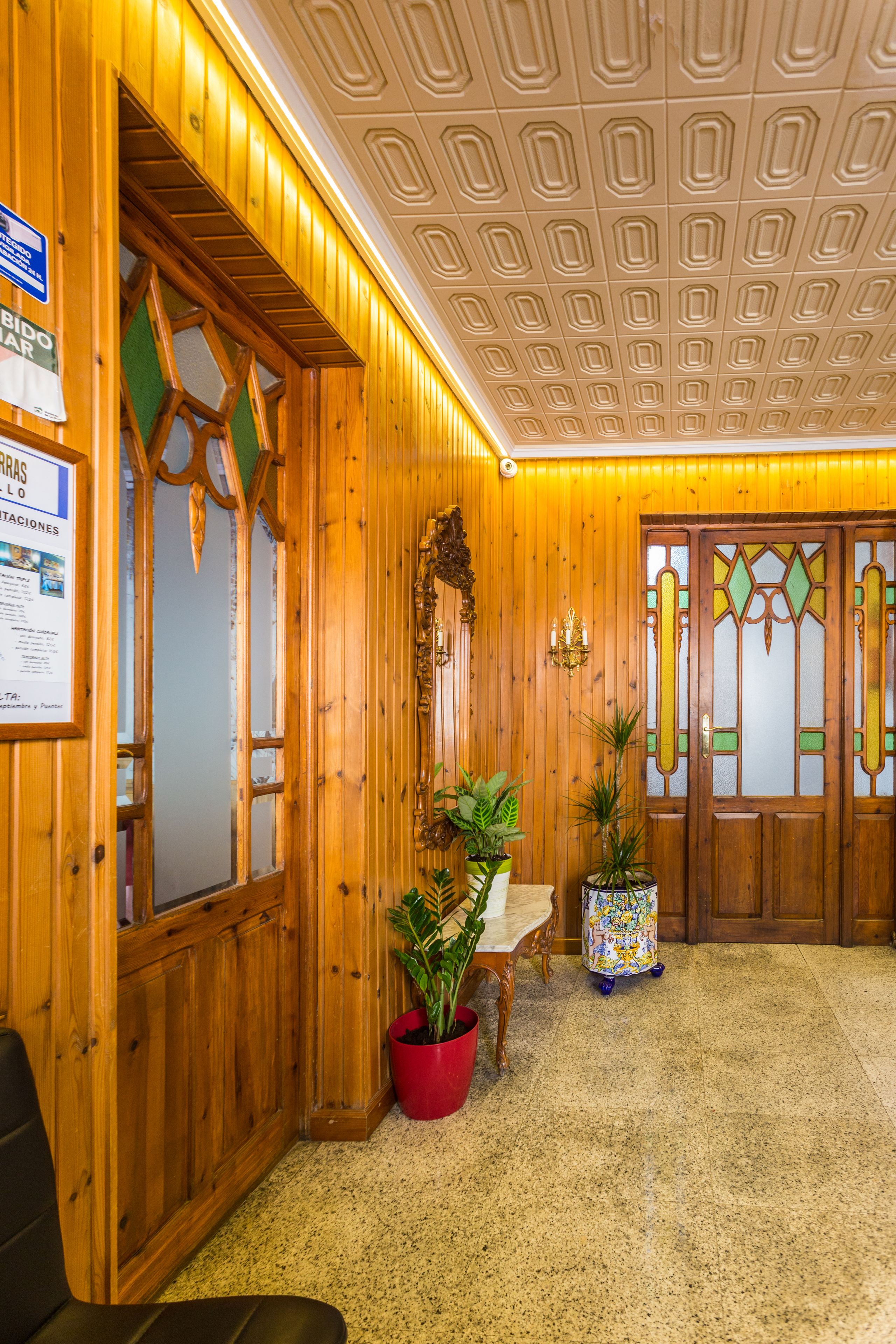Interior entrance