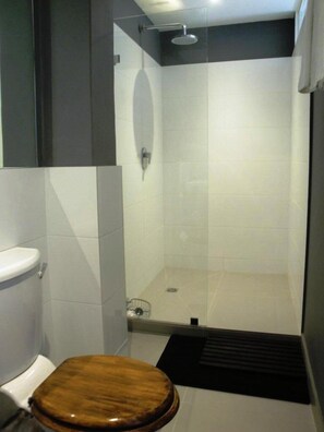 Douche, serviettes fournies