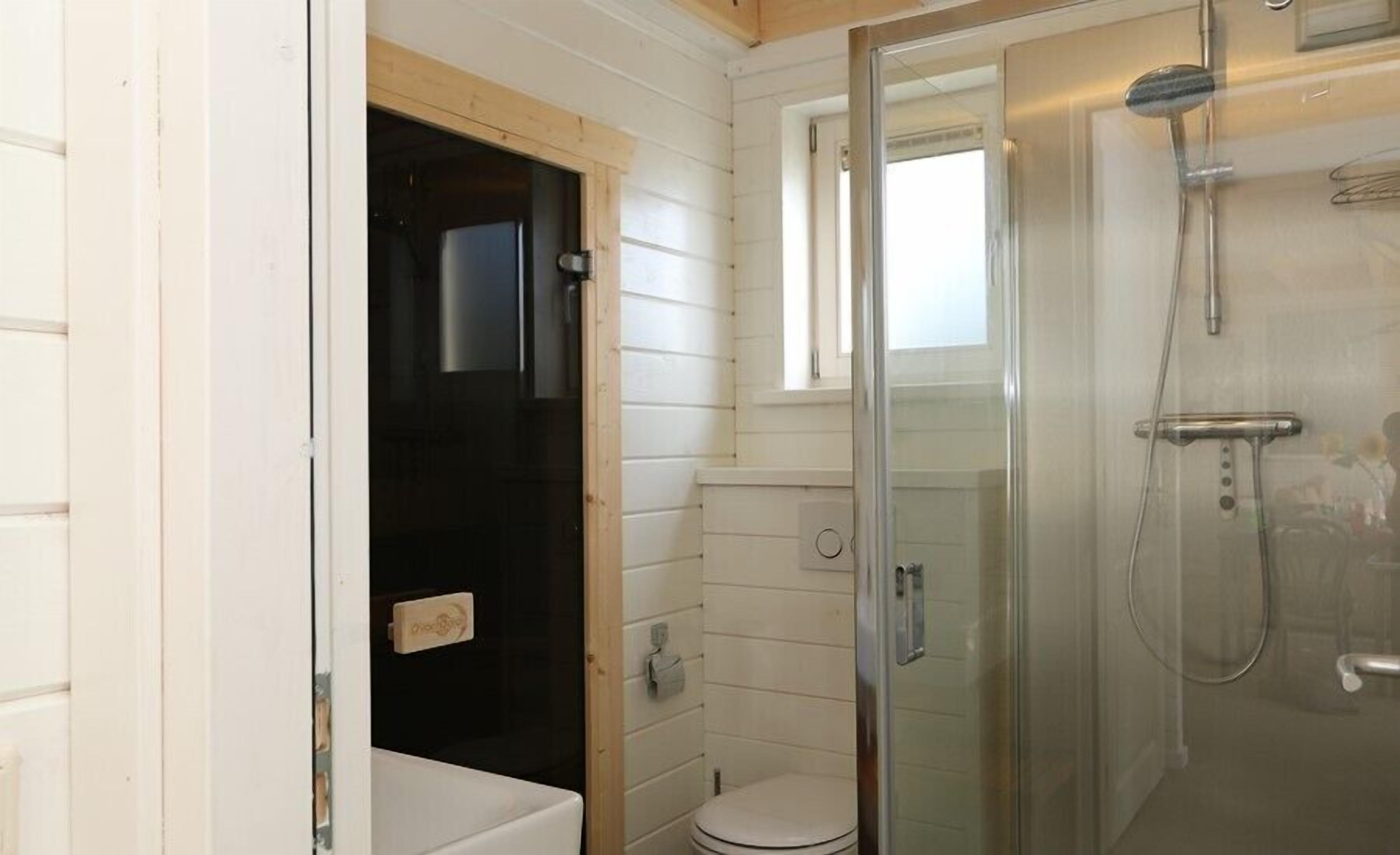 Een douche, een haardroger