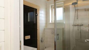 Een douche, een haardroger
