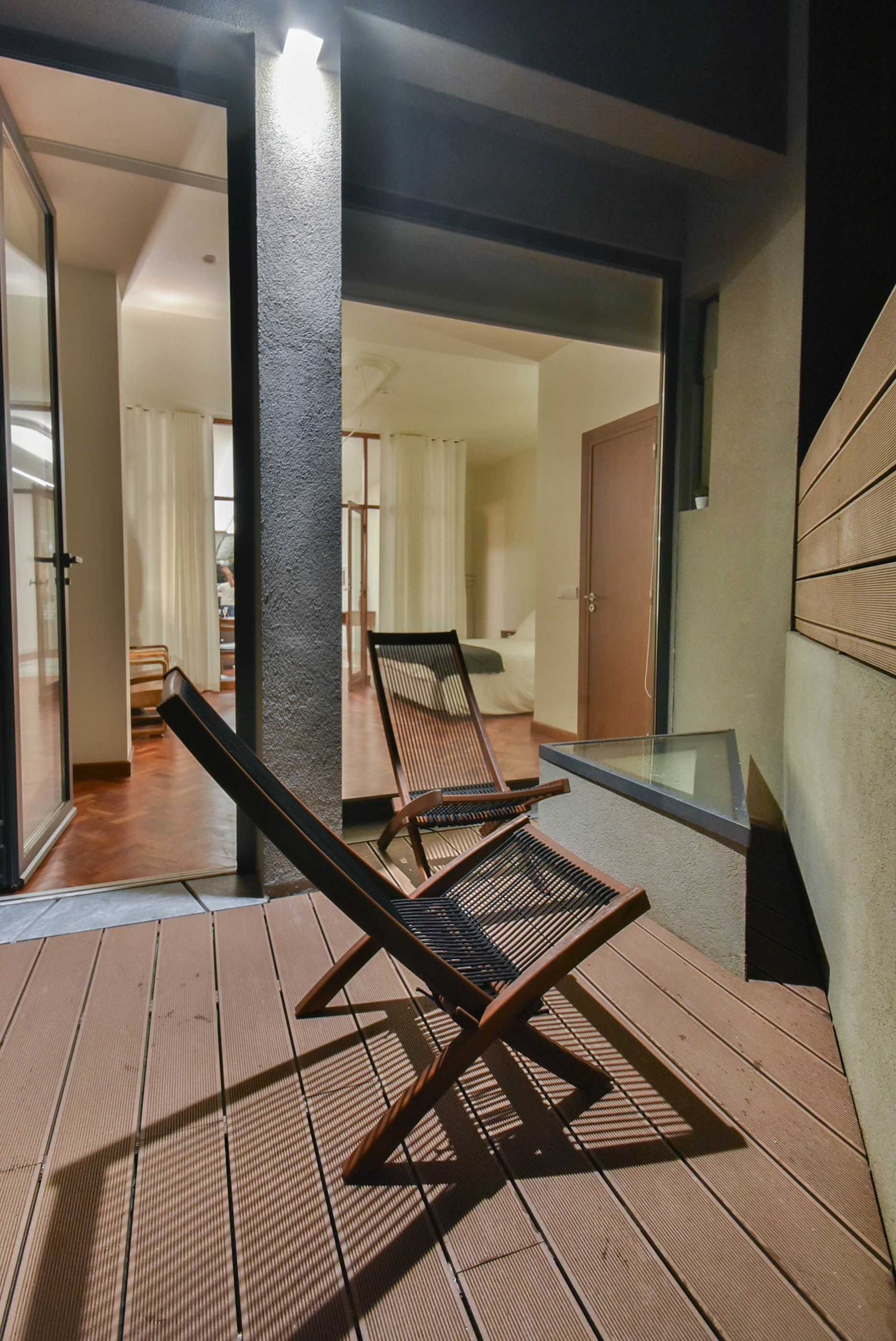 Habitación doble Deluxe, balcón | Balcón