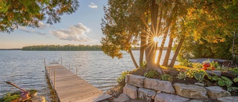 Island view lake house