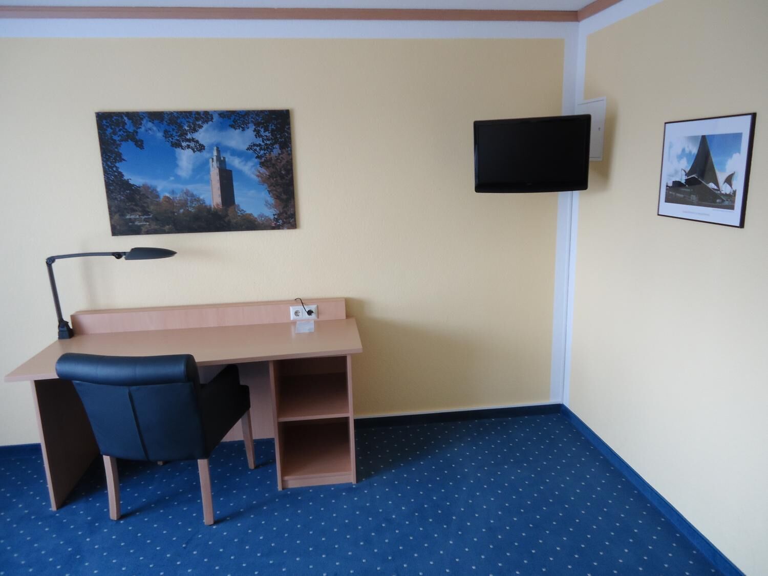 premium bedding, desk, blackout curtains, free wifi