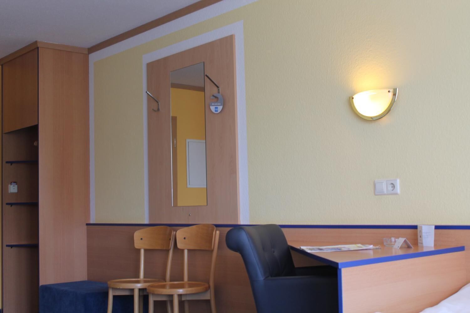 premium bedding, desk, blackout curtains, free wifi