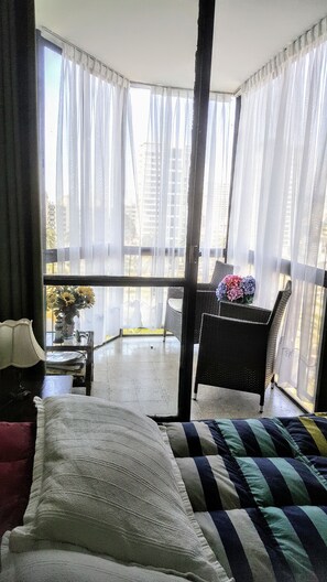 Appartement Standard, 2 chambres, vue océan, dans la tour | Terrasse/Patio