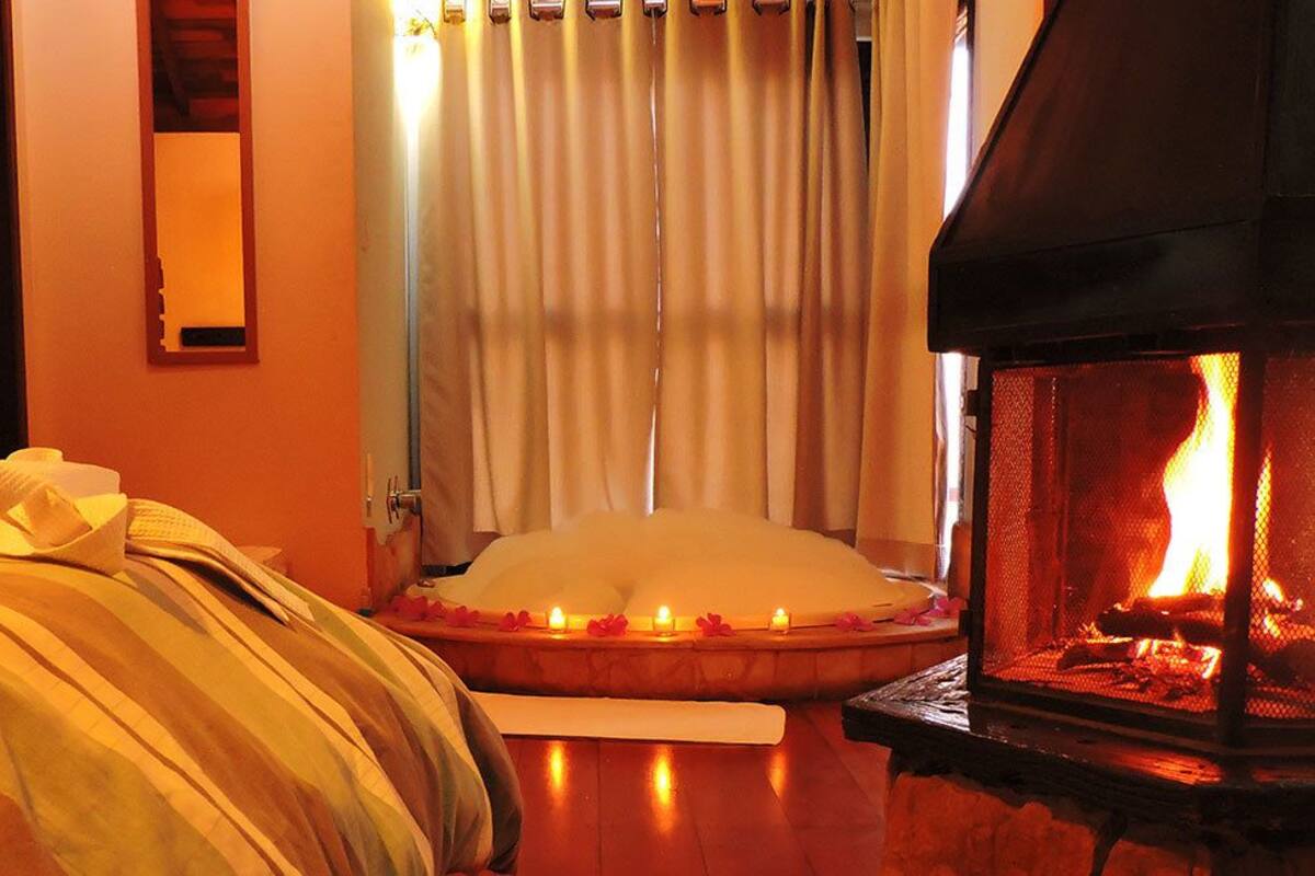 Deluxe chalet (Hidro) | Een minibar, extra bedden