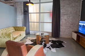 Studio, 1 chambre | Aire de séjour | Téléviseur au plasma, Netflix, lecteur de DVD