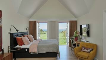 Orange Deluxe Suite | Draps en coton égyptien, literie de qualité supérieure