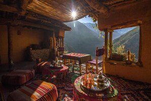 Living room - Berber Family Lodge (Asni)