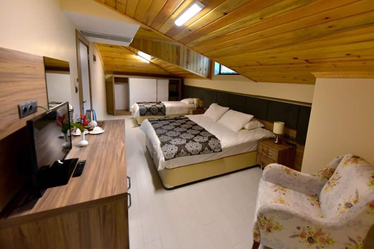 Deluxe driepersoonskamer | 1 slaapkamer, een minibar, een kluis op de kamer, geluiddichte muren