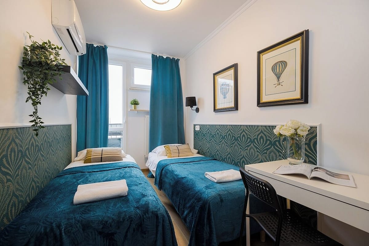 Desk, iron/ironing board (on request), WiFi (free), bed sheets