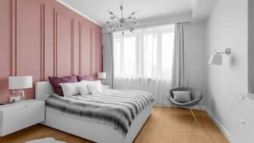 2 chambres, draps en coton égyptien, literie de qualité supérieure