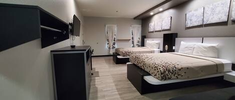 Chambre Standard, 2 grands lits, accessible aux personnes à mobilité réduite