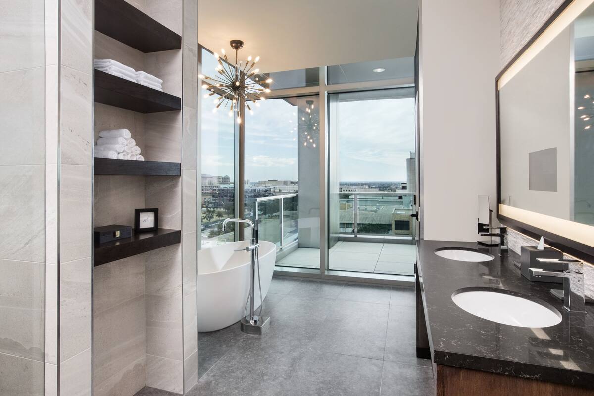 shower, free toiletries, hair dryer, bathrobes