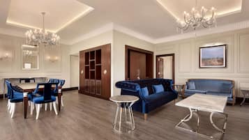 Pillow-top beds, in-room safe, desk, soundproofing