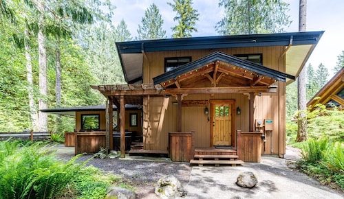 Hot tub, sauna, large open great room, spacious kitchen, pet friendly, trails.