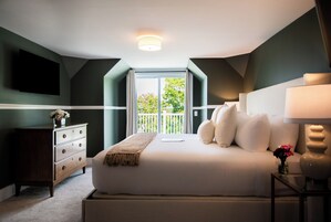 华丽客房, 1 张特大床 | 埃及棉床单、高档床上用品、加厚床垫、遮光窗帘