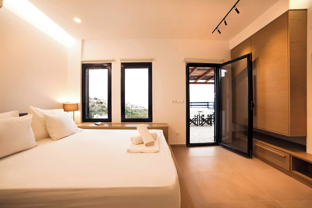 Panorama suite, op Executive-verdieping | 1 slaapkamer, lakens van Egyptisch katoen, luxe beddengoed