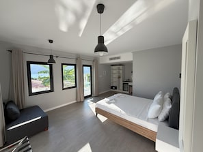 Habitación doble Deluxe (No1 Antrasit) | Sábanas de algodón egipcio, ropa de cama de alta calidad y minibar