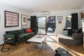 Townhome, 2 Bedrooms | Living area | Flat-screen TV - Downtown City Oasis (Christchurch)