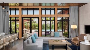 Villa, 1 soverom, balkong, hageutsikt | Oppholdsrom
