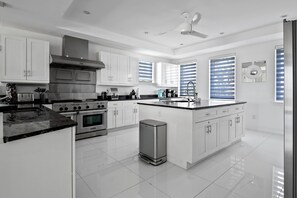 Fridge, microwave, oven, stovetop - Exclusive Luxury Beachfront Villa - Private White Sand Beach, Upscale amenities. (Nassau)