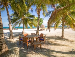 Outdoor dining - Exclusive private island off the coast of Belize (Dangriga)
