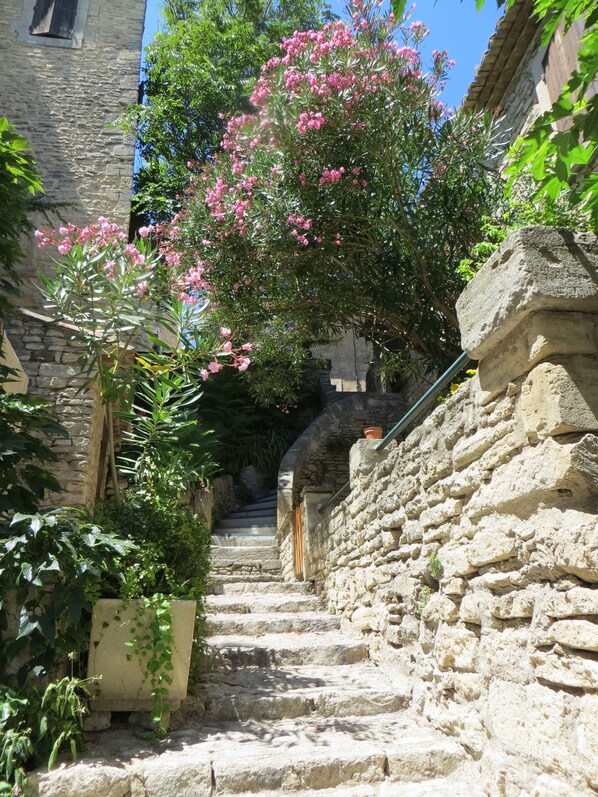 Property grounds - Detached, air-conditioned house for 2 people on owner's land. (Gordes)