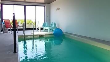 Indoor pool, a heated pool