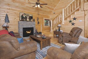 TV, fireplace, DVD player