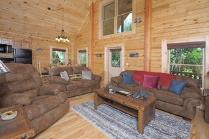 TV, fireplace, DVD player