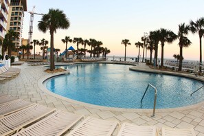 Indoor pool, a heated pool - Wyndham Ocean Walk  - 2br Deluxe Condo, Free Wifi (Daytona Beach)