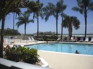 A heated pool
