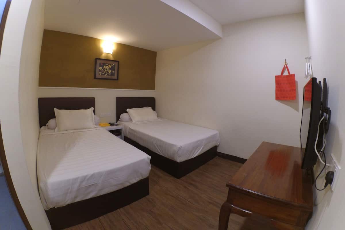 Blackout curtains, iron/ironing board, free WiFi, bed sheets