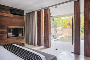 Vila, 1 quarto, piscina particular | Vista do quarto