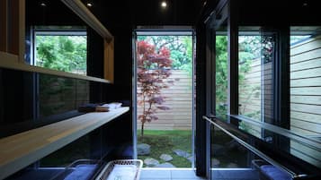 Japanese Western Style Room with Stone Bath, annex two storied building (Orikara) | Down comforters, in-room safe, individually decorated
