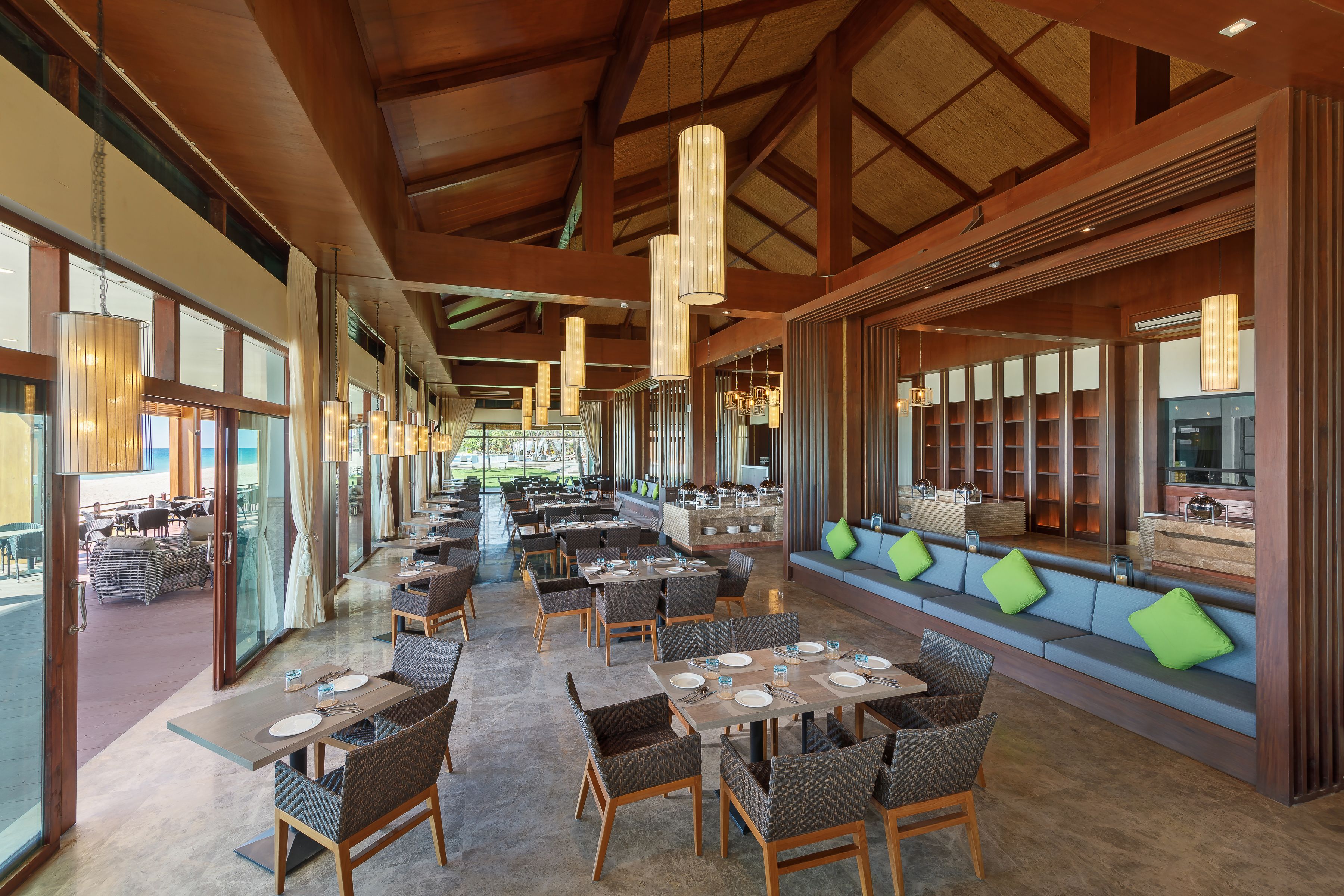 breakfast, lunch served; local and international cuisine, pool views